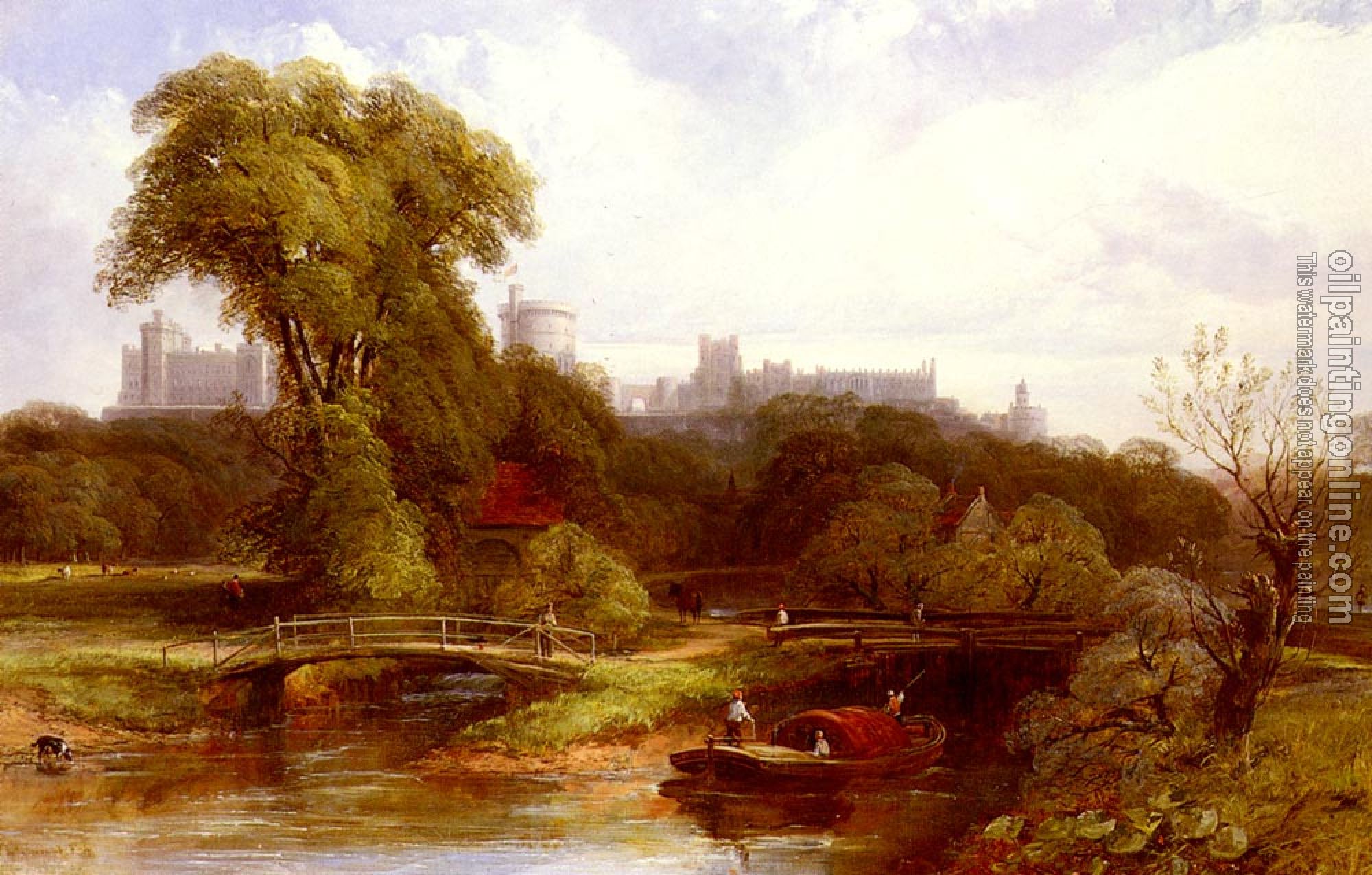 Thomas Creswick - A View Of Windsor Castle